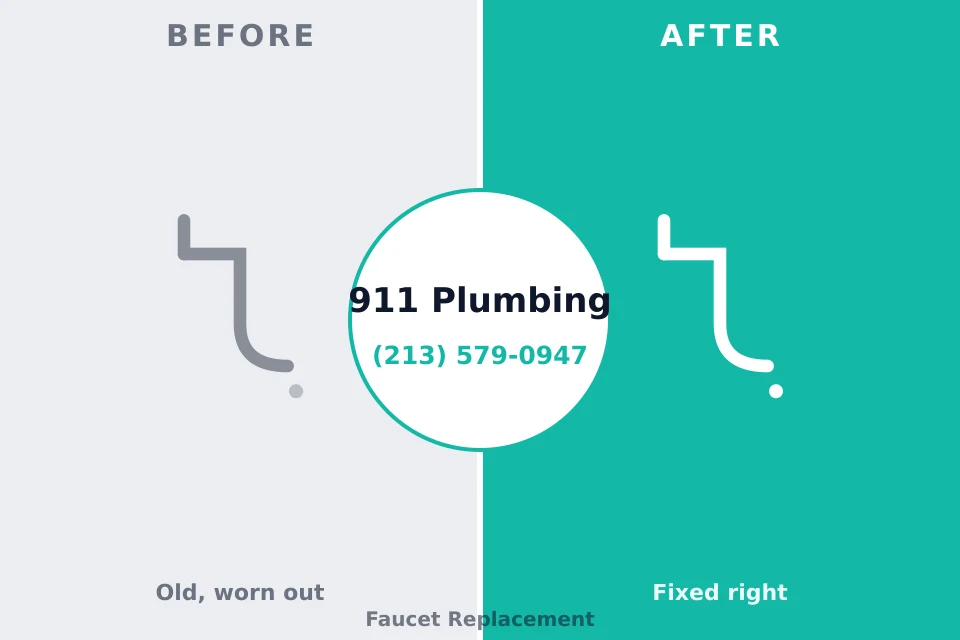 Before and after: plumbing company Mansfield, OH